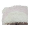 Fleece Teddy Bear Ear Trapper Winter Hat w/Pom Tassels Pink/White