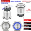 15Amp 16mm Latching Push Button Switch 5/8" Waterproof IP67 110V