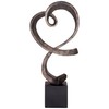 Studio 55D Swirling Heart 17 1/4" High Brushed Nickel Modern