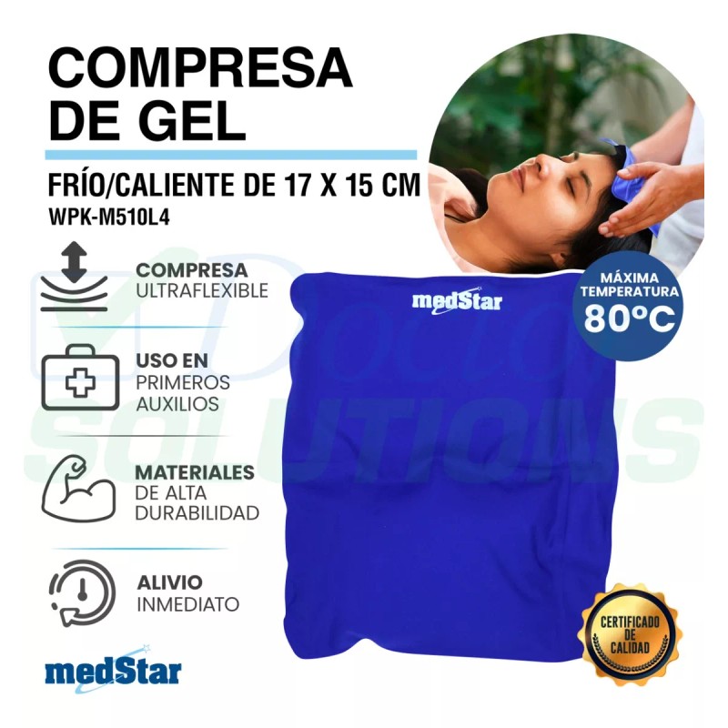 MedStar Compresa Para Terapia Frío/calor De Gel Medstar 17x15 Cm