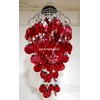 Solar Ladybug Capiz Shell Windchimes/Chandelier Ladybug Capiz Chimes Solar lantern
