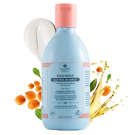 Nature Spell Bond Repair Shampoo, Protecting and Repairing Damaged Hair, Enriched with Arginine, Keratin and Hyaluronic Acid, Vegan, 300ml