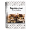 Side Spiral Bound Kittens Checkbook/Transaction Register