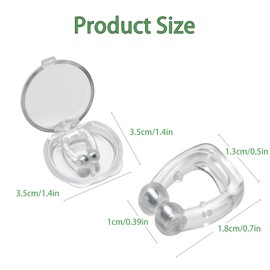 Dinghaole 4pcs Anti Snore Devices, Reusable Anti Snoring Device, Stop Snoring Nose Device,Relieve Snore for Men/Women Comfortable Sleep Better Breathing