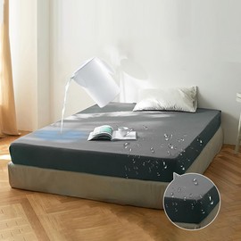 Waterproof Sheets, Fitted Sheet, Waterproof, 360° Fully Waterproof, Fully Waterproof on the Sides, Box Sheets, Sweat Absorbent, Quick Drying, Nursing Care Sheets, Mattress Cover, Full Elastic All
