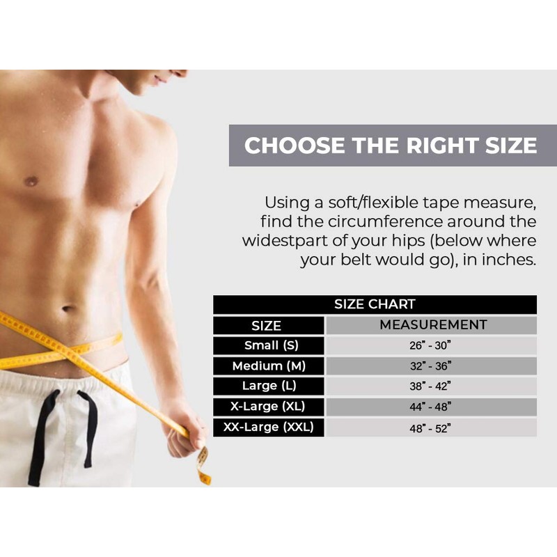 AT Surgical Left Side Hernia Support Comfortable Black Truss Belt