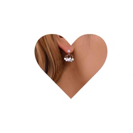 Yheakne Vintage Crystal Pearl Earrings Circle Crystal Dangle Earrings Gold Raw Crystal Earrings Chandelier CZ Circle Earrings Jewellery for Women and Girls