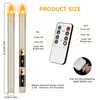 wemarry Flameless Taper Candles Realistic Flickering Flame, Battery Operated, Remote