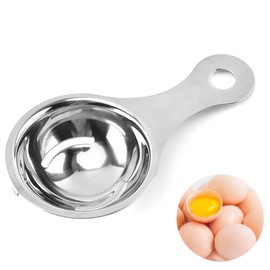 Egg Separator, Stainless Steel Separator, Egg Yolk White Filter Separator Divider, Portable Kitchen Gadgets Baking Tool, Dishwasher Safe