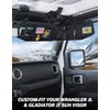 JOYTUTUS Sun Visor Organizer Compatible with 2018-2025 Wrangler JL &
