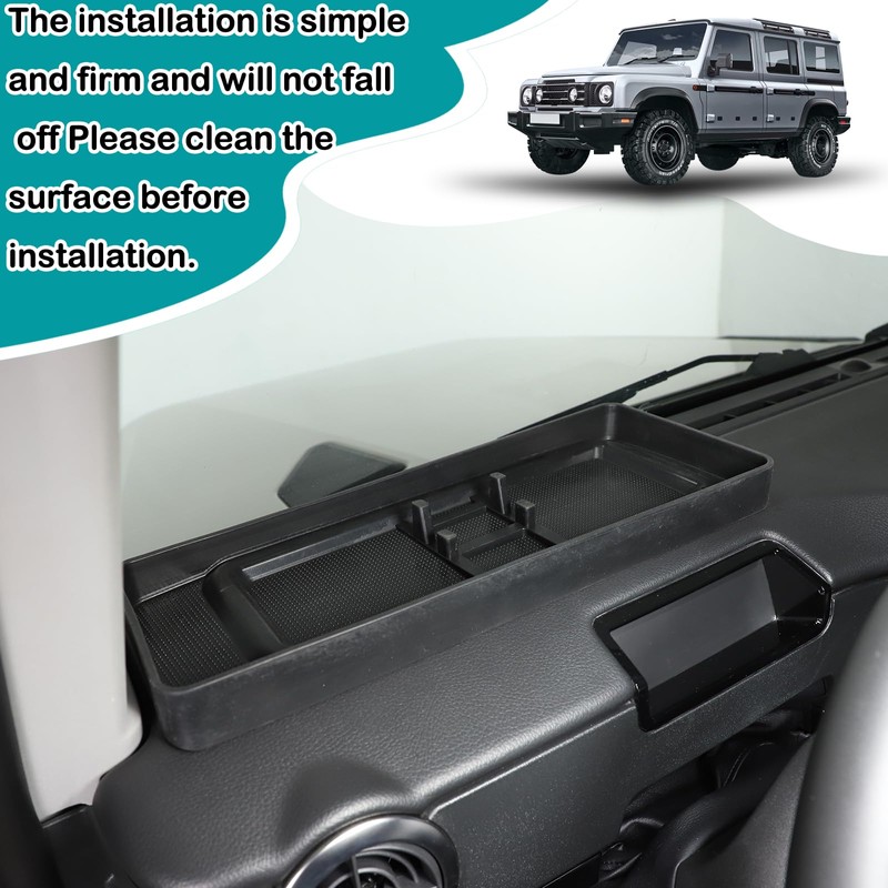 Hudiriy Auto Dashboard Storage Box Organizer Holder Tray Compatible with