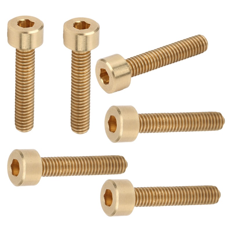 50Pcs Cap Hex Socket Screw Copper Fastener Hardware Tools Industrial