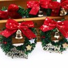MAGICLULU Christmas Wreath Decorations 10pcs Mini Christmas Wreaths with Bow