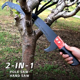 Black Pole Purner Saw Head for Tree Trimming Gardening Hand Pole Saw - Precision Pole Handsaw, Landscape Pole Pruning Saws Heavy Duty Pole Saw for Tree Trimming Branches