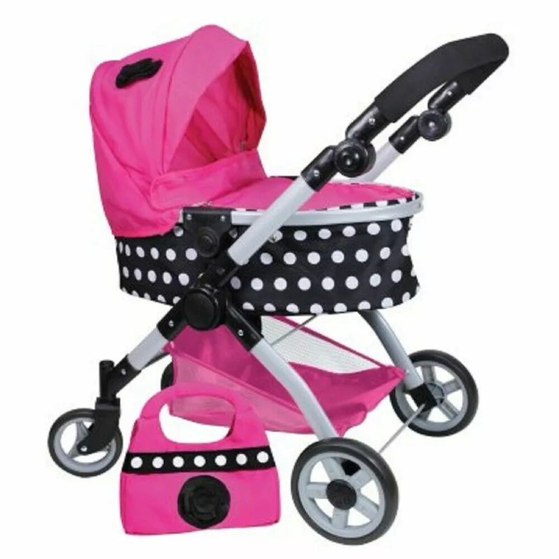 LISSI CITY KIDS PLAY STROLLER, POLKA DOT *NEW