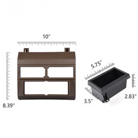 DOTCOM Car Stereo Radio Dash Kit Pocket Bezel Trim W/O Wire Harness Compatible with 1992 1993 1994 Chevy Crew Cab Dually/Full Size Blazer/Suburban Brown