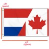 3×5 FT Canada Netherland Flag, Large 100D Canadian Holland Friendship