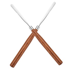 WOONEKY Makeup Palette Stick Foundation Cosmetic Spatula Tool Long Metal Mixing Spatula