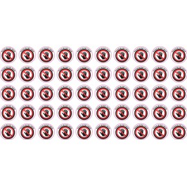 StickerTalk Please Do Not Touch Vinyl Stickers, 1 Sheet of 50 Stickers, 0.5 inches by 0.5 inches Each