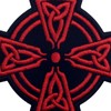 Celtic Cross Circle Patch Biker Applique Embroidered Iron On Sew