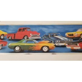 Imperial Classic Hot Rod Wallpaper Border Every Chrome Part Shines by Imperial