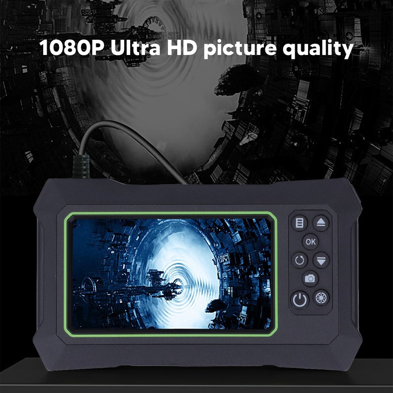 Dual Lens Industrial Endoscope ABS 1080P Digital Inspection Camera Waterproof