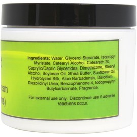 Eclectic Lady Absinthe Satin and Silk Cream, Body Cream, Body Lotion, 4 oz - Shea Butter, Aloe, Silk Amino Acids, Vitamin E, Phthalate-Free, Handcrafted in USA - Perfect For Women