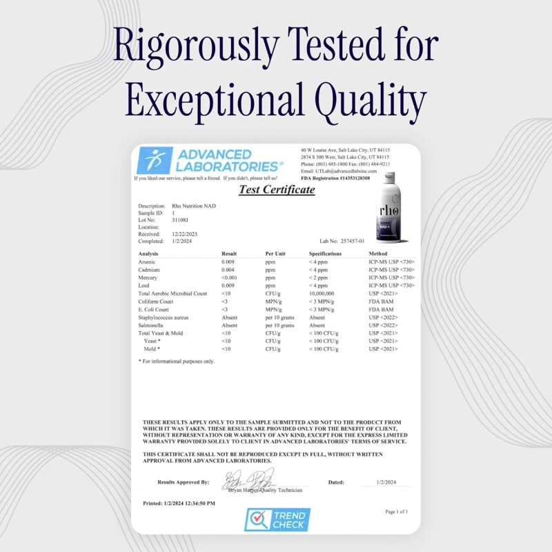 Rho Nutrition Liposomal NAD+ â€“ 4 fl oz | Ultra-High
