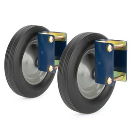 HILLMASTER Heavy Duty 8 Inch Gate Wheel Gate Caster Kit with 1-5/8" Thru 2" Gate Frames, Durable Gate Helper Wheel Gate Support Wheel for Chain Link Fence Swing Gate,Blue