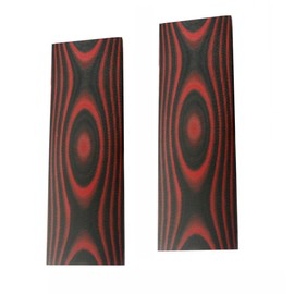 SICODA G10 Handle Material,Knifemakers Supply Custom DIY Tool of Micarta Knife Handle Material slab,pack of 2 pieces (Red & Black)