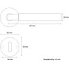 ck-tuerbeschlaege Bauhaus Handle Set | Class 4 Certified | V2A
