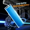 QAONIE Electric Water Blaster, 3Pcs Tactical Combo Set, Transparent Design,