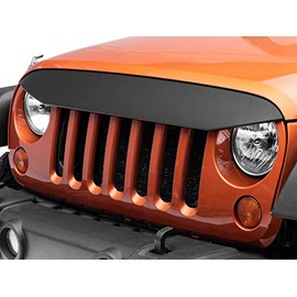 Redrock 4x4 Angry Eye Light Brow; Matte Black for Jeep Wrangler JK 2007-2018