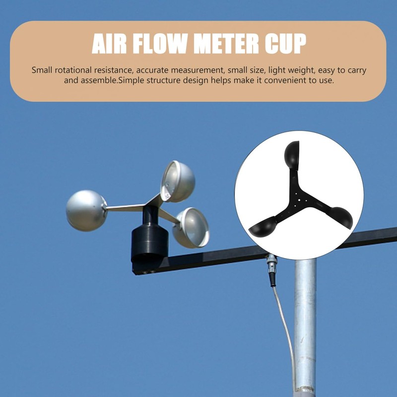 Wind Gauge Sensor Wind Measurement Anemometer Cup Wind Measurement Replacement