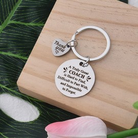Thank You Keychain Gifts for Coach Christmas Gifts for Cheerleader Cheer Coach Birthday Gifts for Basketball Baseball Coach Retirement Gifts for Volleyball Coach Appreciation Gifts for Coaches