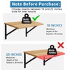 18 inch Heavy Duty Shelf Brackets with Screws, 4 Pack