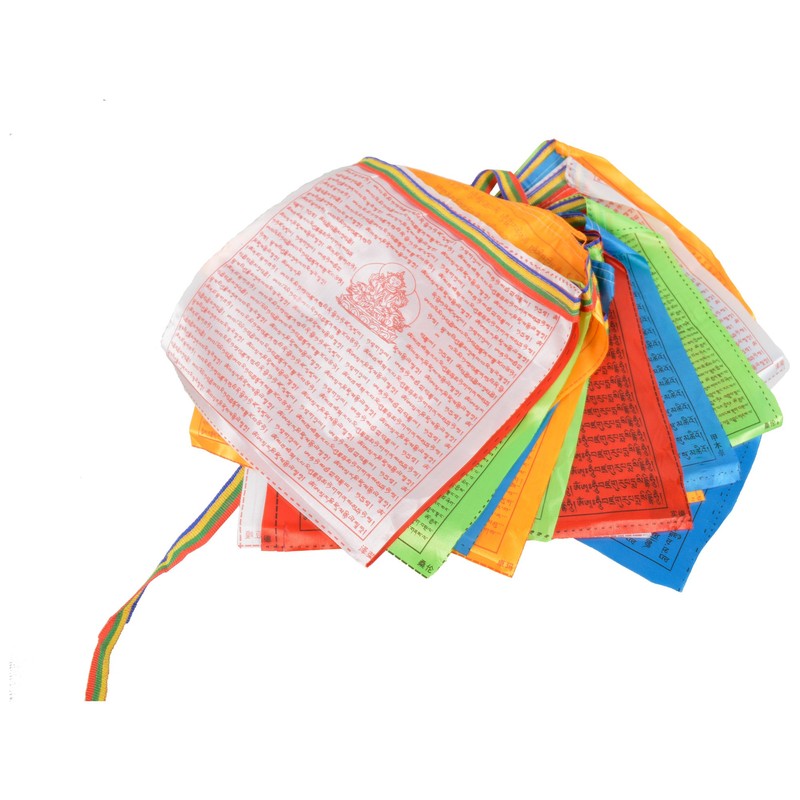 Silk Tibetan Buddhist Fluttering Prayer Flags (Lungta) with Approx 400