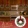 8 Pcs 9.8" Small Christmas Cabinets Wreaths Mini Wreaths for