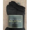 GOLD TOE 3 Pk Gold Toe Mens Metropolitan Black Nylon