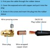 EATBALE DKJ35-50 & DKZ35-50 200Amp-300Amp Connector-Plug Replacement Parts for TIG