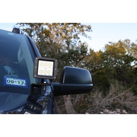 Ditch Light Brackets for 2007-2013 Toyota Tundra 2nd Gen | Quick & Easy Installation | Driver & Passenger Side Pair | Hood Hinge Mounted | Made in The USA | Rago Fabrication