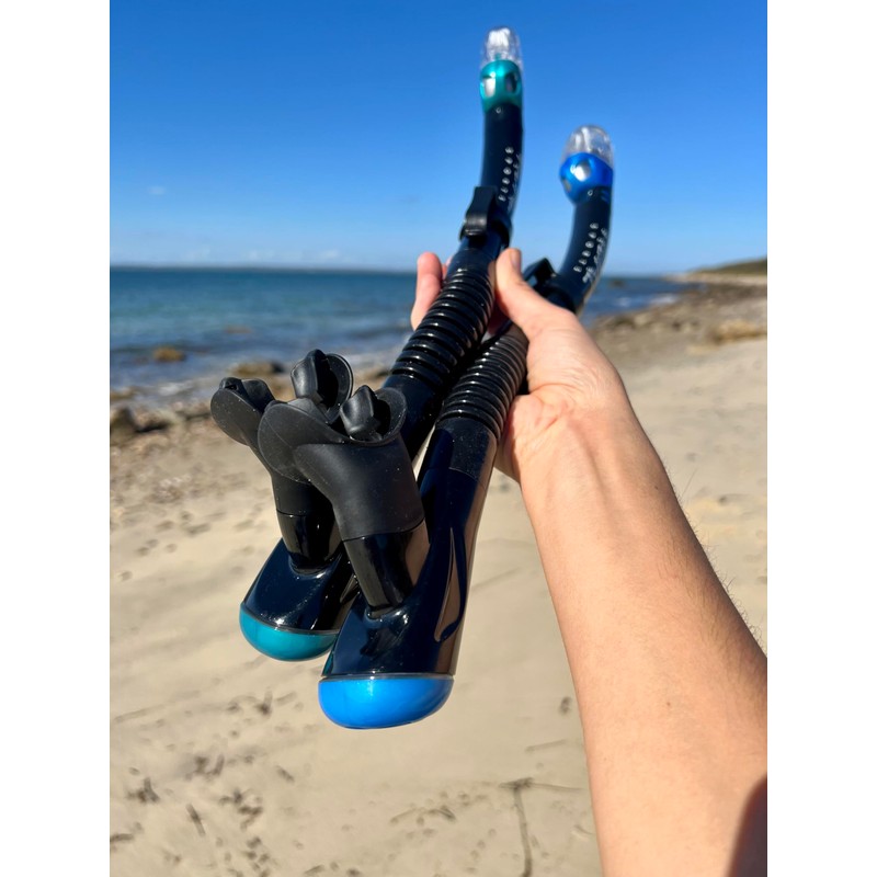 Tidal Dry Snorkel, Lightweight, Easy Breathing, for Snorkelling, Scuba Diving,