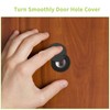 UFURMATE Door Viewer Cover, 2 Pcs Black Brass Security Door