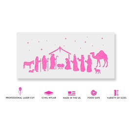 Nativity Stencil - DIY Stencils That Work Great for Wood Signs and DIY Craft Projects