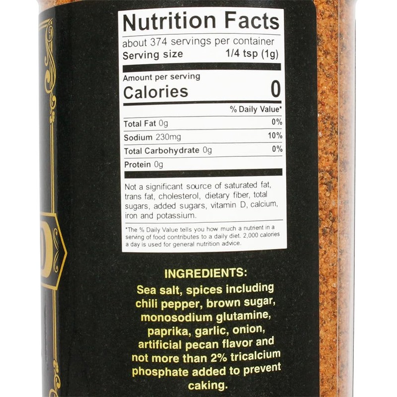 Texas Dust Black Gold All-Natural Seasoning, 1 lb