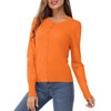 VOTEPRETTY Lightweight Cardigan, Women's Cardigan, Long-Sleeve Summer/Autumn Solid Top, orange