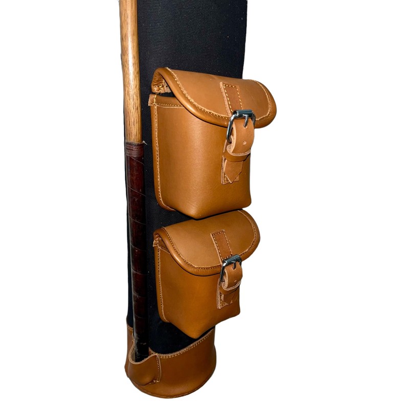 Geoffrey | Vintage Black Canvas & TAN Leather Golf Club