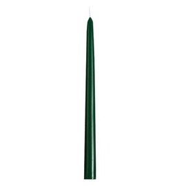 Bougies La Francaise - French Made Taper Candle - Made in France +/- 8-Hour Burn Time - 0.87 x 11.42 inches (Green)