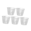 BIUDECO 5pcs Small Plastic Measuring Cups for Rice Scaled Kitchen