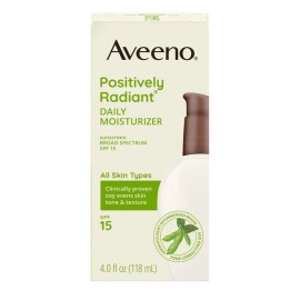 Aveeno Positively Radiant Daily Moisturizer SPF 15 4 OZ